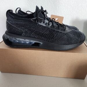 Nike Air Max Flyknit Racer Black Running Shoes FD2764-001 Men's Size 11.5